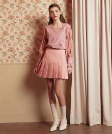melange skirt_pink