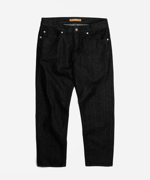 프리즘웍스() OG TAPERED ANKLE DENIM PANTS _ BLACK 상품 이미지