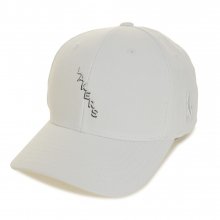 LAL LACKERS 사선자수 HARD CURVED CAP  WHITE