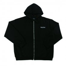 Basic Logo Zip-up Hoodie - BLACK