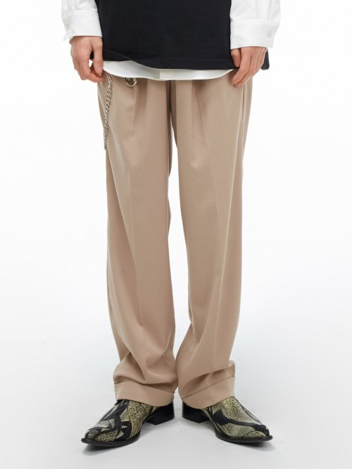 GT19SS07 WIDE SLACKS BEIGE
