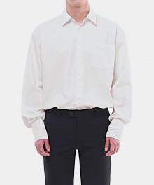 M#1718 wide cuffs shirt (off white)