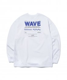 WAVE LONG SLEEVE T-SHIRT(WHITE)_CTONPRL03UC2