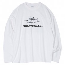 SHARK TM LONG SLEEVE TEE - WHITE