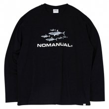 SHARK TM LONG SLEEVE TEE - BLACK