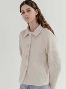 WAFFLE JACKET_IVORY