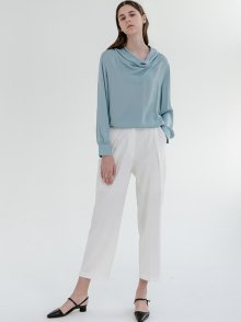 CLASSIC PIN TUCK PANTS_IVORY