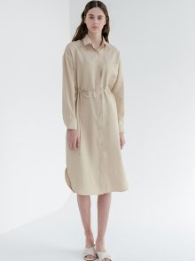 ONE POCKET SHIRT ONE-PIECE_BEIGE