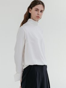 OVER CUFFS BLOUSE_WHITE