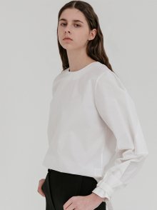 LIGHT BUCKLE BLOUSE_WHITE