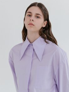 SHARP COLLAR SHIRT_PURPLE