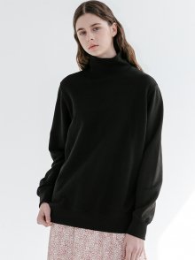 YUZU POLA SWEAT SHIRT_BLACK