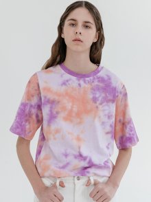 COLOR PRINT T-SHIRT_PURPLE