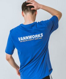 시그니처 로고 반팔 티셔츠(VNAITS201) 블루
