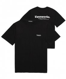 미니멀리즘 로고 반팔 티셔츠(VNAITS206) 블랙