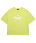 베이직 서클 로고 오버핏 반팔 티셔츠 (VNAITS274) 라임
