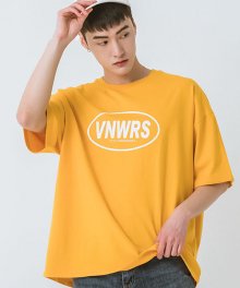 베이직 서클 로고 오버핏 반팔 티셔츠 (VNAITS274) 오렌지