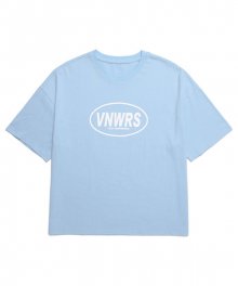 베이직 서클 로고 오버핏 반팔 티셔츠 (VNAITS274) 스카이블루