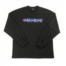 아임낫어 휴먼비잉 Long Sleeve Crew-neck Tee - BLACK