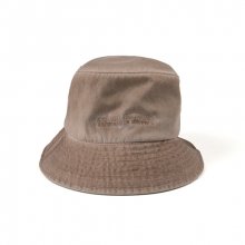 Washed Bucket Hat (HAND MADE) - BEIGE