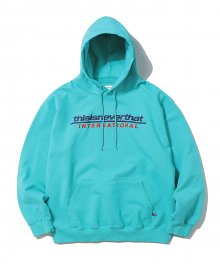 SP-INTL. Logo Hooded Sweatshirt Blue Green