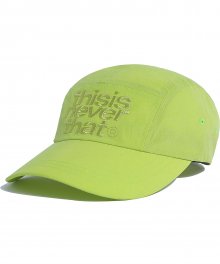 3Line-Logo Camp Cap Lime Green