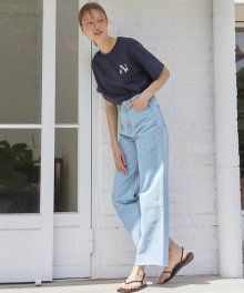 [3th Re-stock] Comfy Denim Pants - Blue