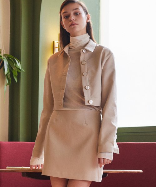 AE CROPPED JACKET(BEIGE)