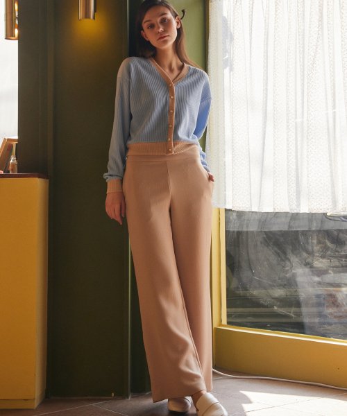 AE WIDE SLACKS(BEIGE)
