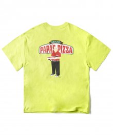PIZZA BOY CHICKEN KILLER T-SHIRT NEON GREEN