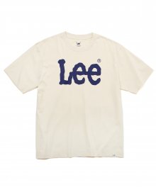 빅 로고 반팔티 BIG LOGO HALF TEE-BEIGE/NAVY