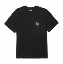 [B.C X S.S]엘모 하트 로고 1/2 티셔츠 블랙