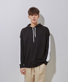 9 Stripe hoodie T (Black)