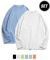[패키지] 20s 코튼 essential 오버핏 롱슬리브 티셔츠