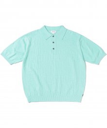 Jacquard Knit Polo Mint