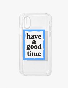 Blue Frame iPhone Case X/XS - Clear