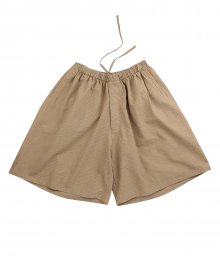 Stripe Seersucker Shorts [Camel]