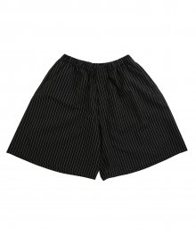 Stripe Seersucker Shorts [Black]