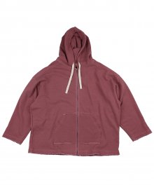 Oversized Pigment Bio Washed Hoodie [Pink]