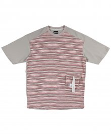 Oversized Twofold Knitted T-Shirt [Pink]