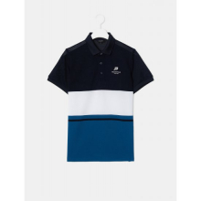 블루 남성 COOLHAN 한지 컬러 블럭 반팔 티셔츠 (BO9442D13P)