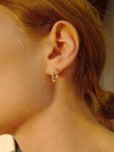 피오레(FIORE) lace ring earring(16mm)