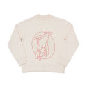 아노니모아노니마(ANONIMO-A) ALIENS Patchwork Sweatshirt - Cream