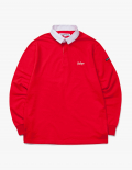 Varsity L/S Rugby Tee - Red