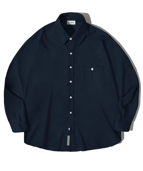 필루미네이트(filluminate) 옵티멀 베이직 셔츠-네이비[린넨&옥스포드 선택]