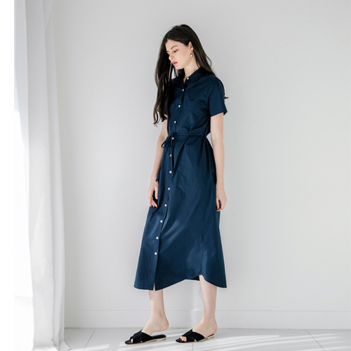 스튜디오 지(STUDIO.G) BRILLI DRESSNAVY - 사이즈 & 후기 | 무신사