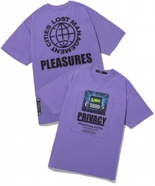 LMC x PLEASURES PRIVACY TEE purple