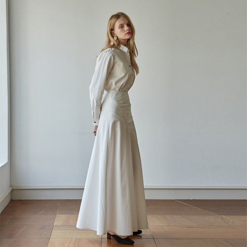 스튜디오 지(STUDIO.G) SHELL SKIRT_WHITE - 106,400 | 무신사 스토어
