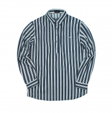 ALTERNATE STRIPE PULLOVER INDIGO