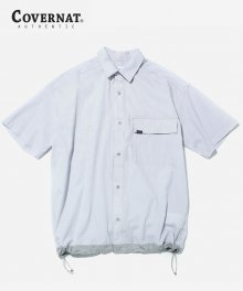 S/S PIN STRIPE COACH SHIRTS GREIGE